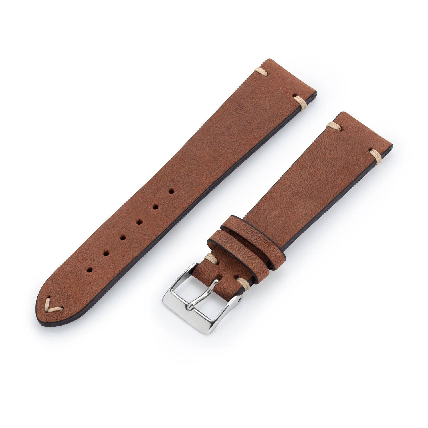 Manufakturwerk leather strap Uhlenhorst brown 22/20