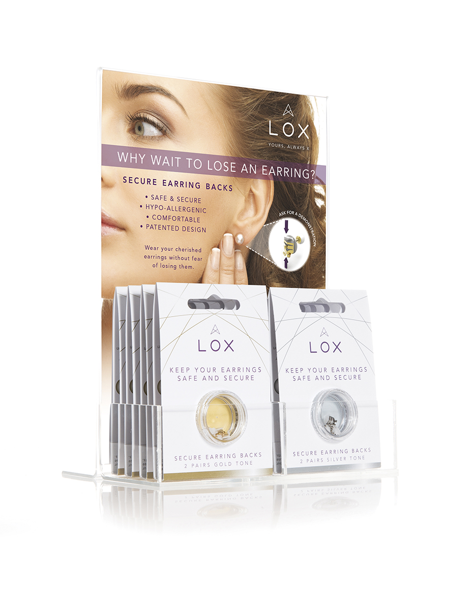 LOX - Secure for earrings - display