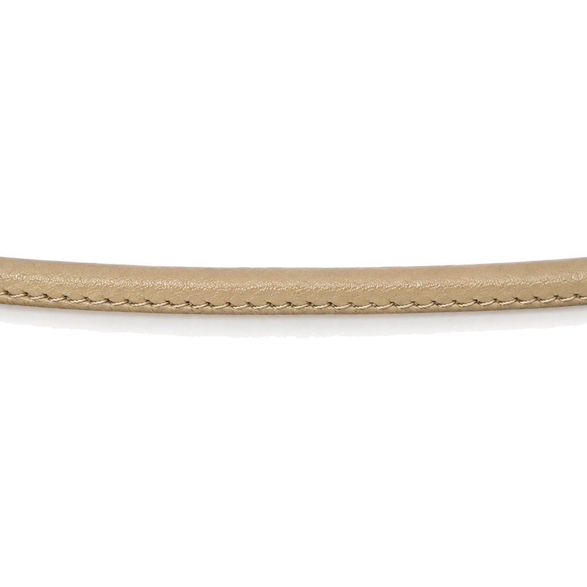 Lederband genäht Rindleder Ø 2,5 mm, beige, Länge 1 m