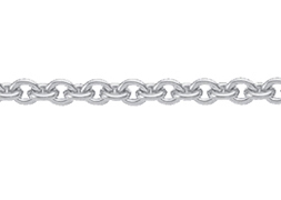 Collier chain stainless steel, anchor round 45 cm