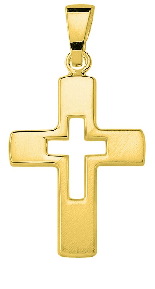 Cross 925/gold-plated