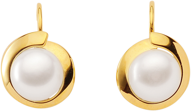 Boutons gold 333/GG, freshwater pearl