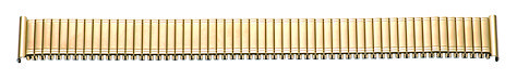 Flex-Metallband Edelstahl 12-14mm gelb PVD, poliert/mattiert mit Wechselanstoß