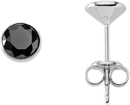 Ohrschmuck Silber 925/rh Zarge Zirkonia farbig 3er Sort.