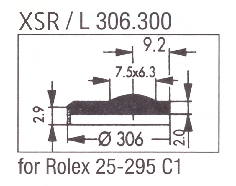 Glass XSR/L 306.300 Sapphire