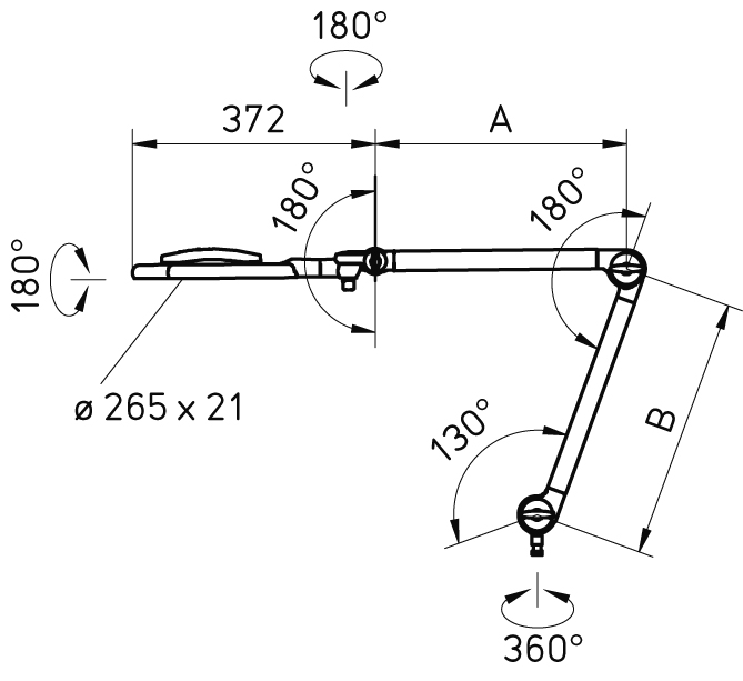 LED-Tischlupe Waldmann