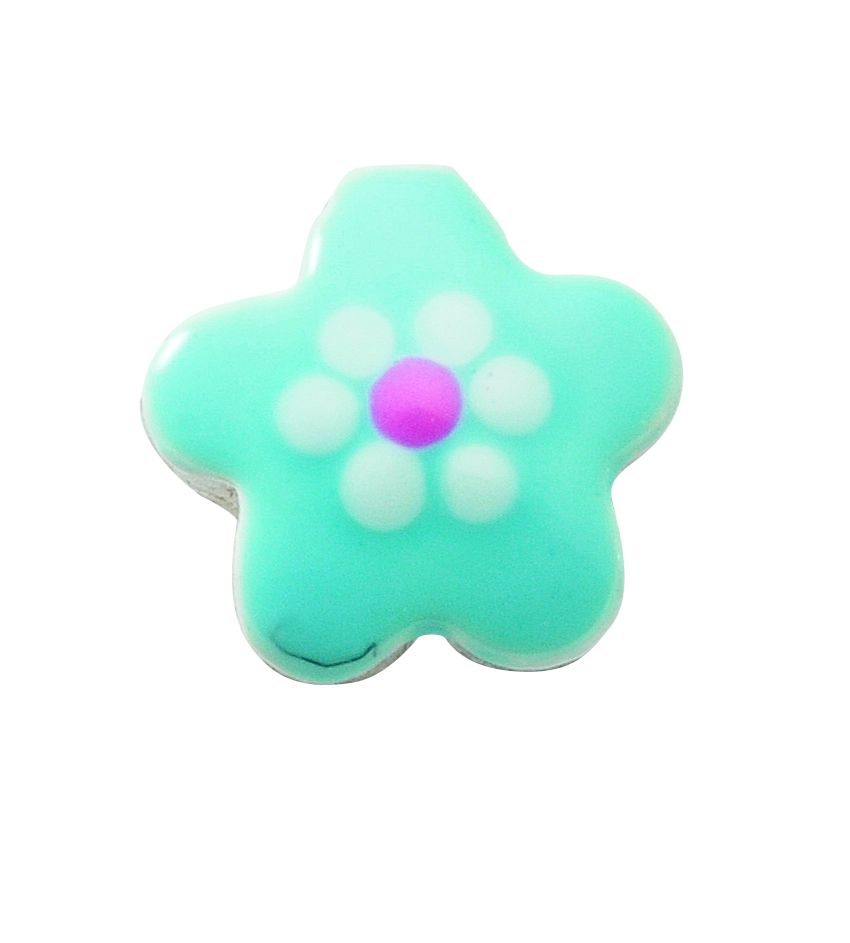 Ohrstecker 3 Paar 925/rh Blüte - blau emailliert