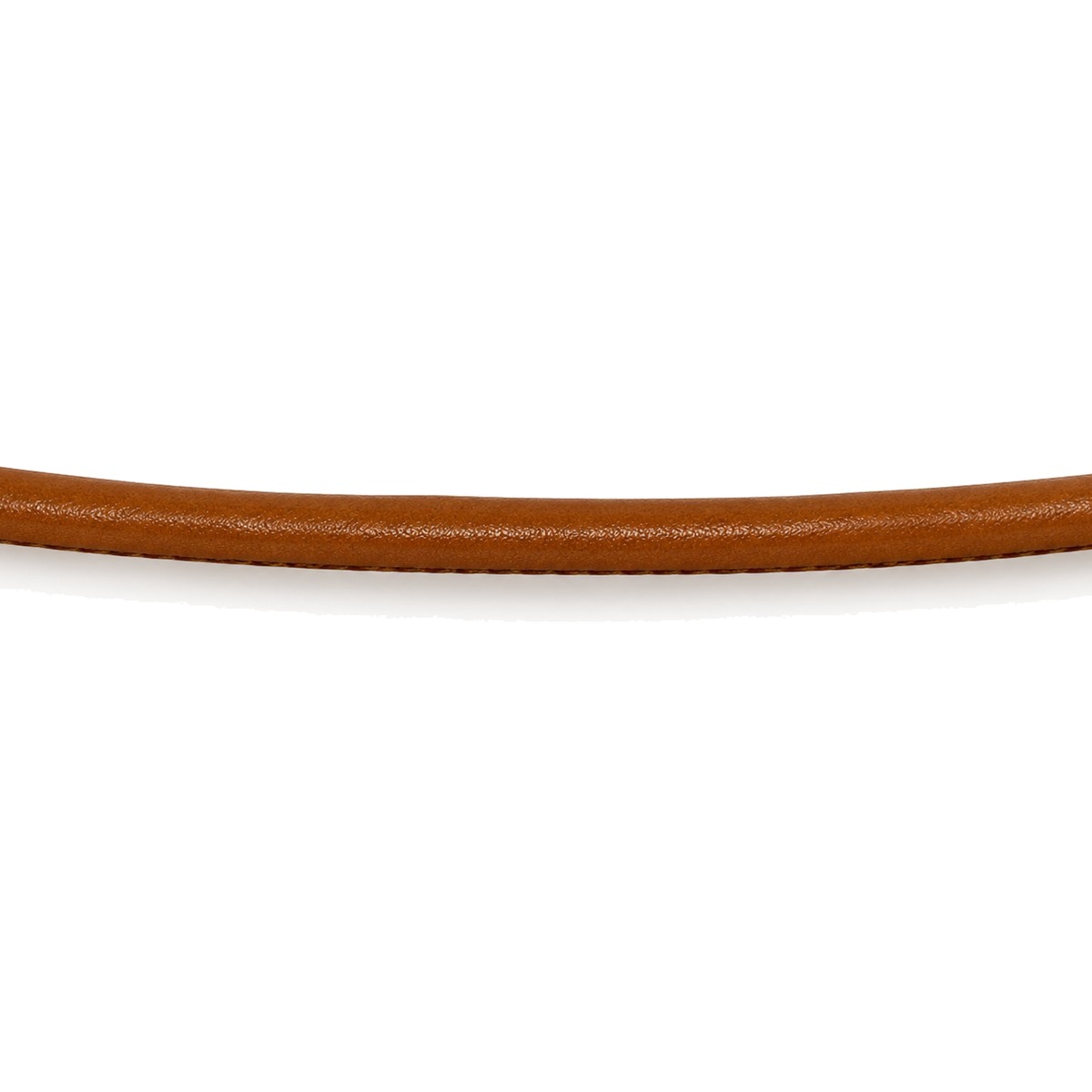 Lederband genäht Rindleder Ø 2,5 mm, cognac, Länge 1 m