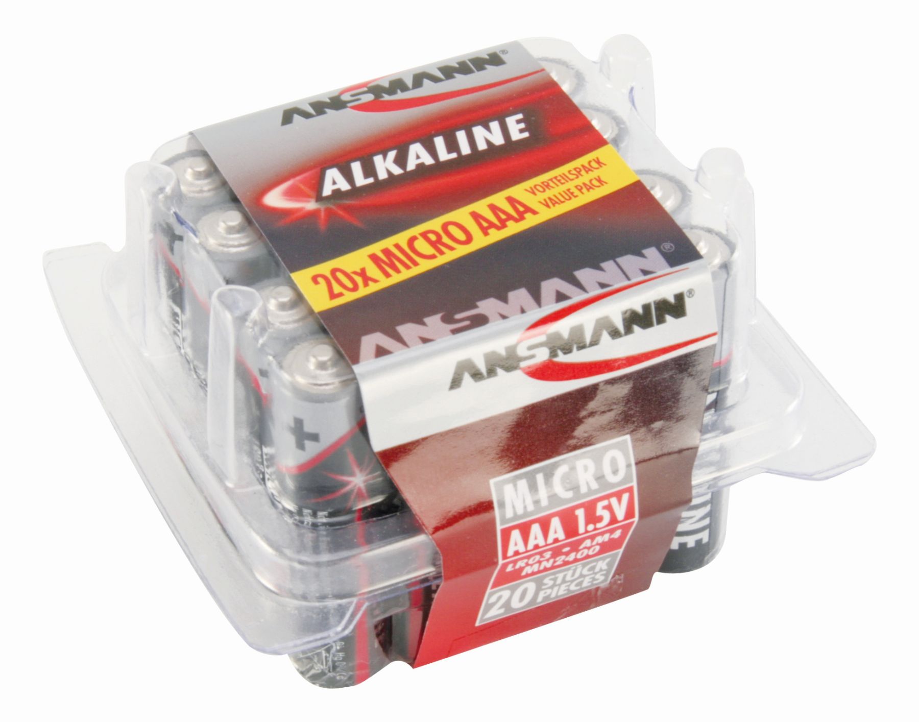 RED Alkaline Sortiment Micro / AAA / LR03 20 Stück