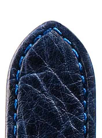 Lederband Savanna 18mm dunkelblau genäht ohne Noppen