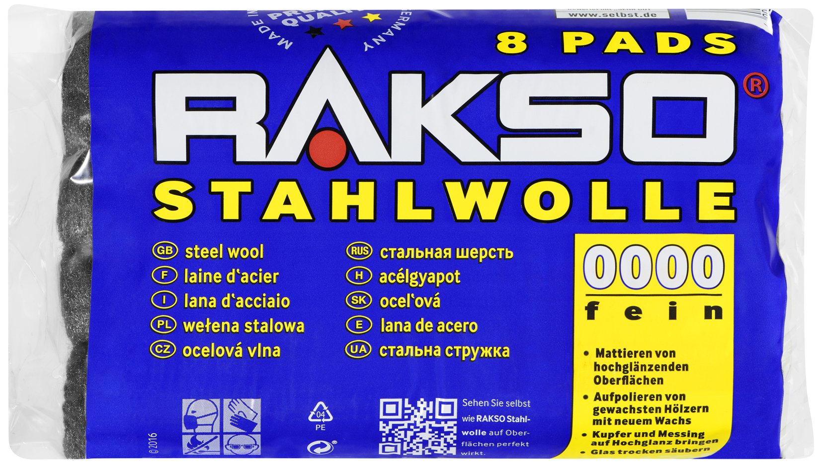 RAKSO Stahlwolle extrem fein