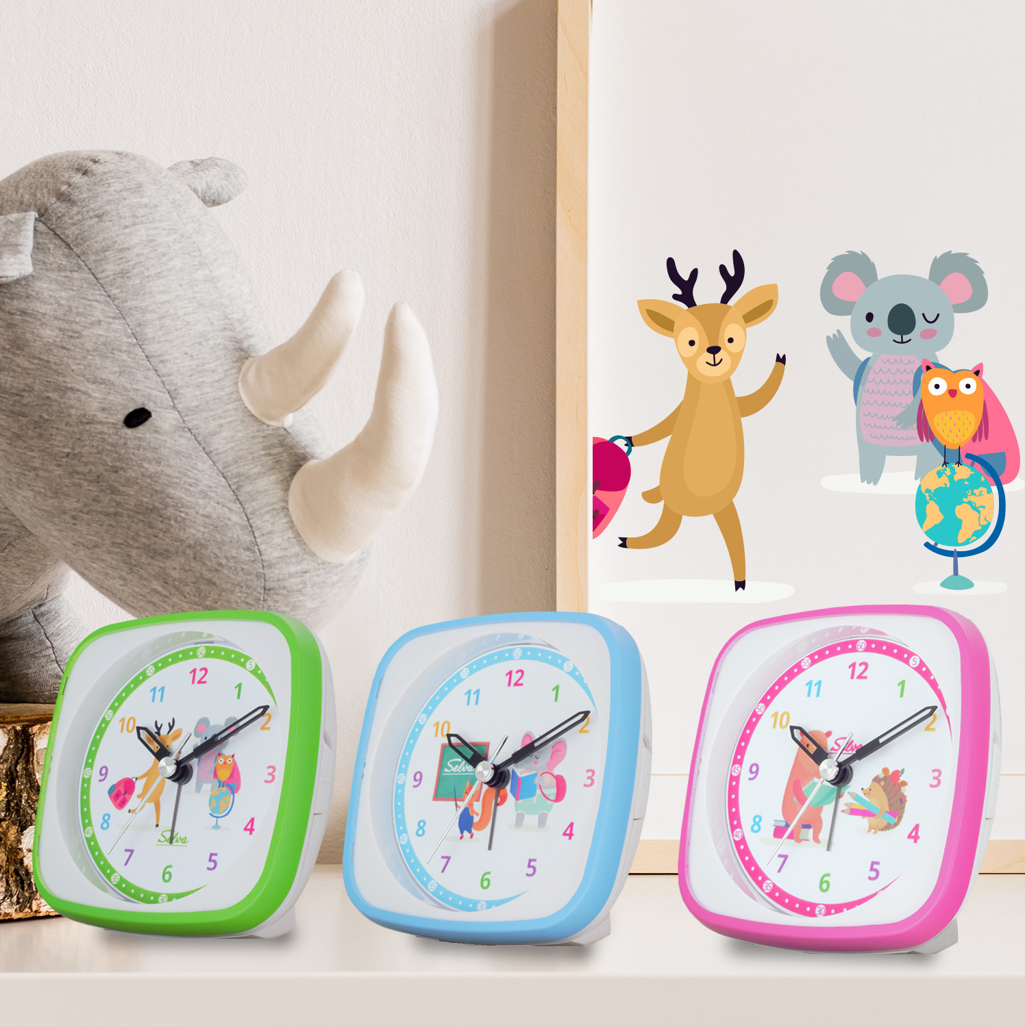 SELVA Exclusive children's alarm clock, silent