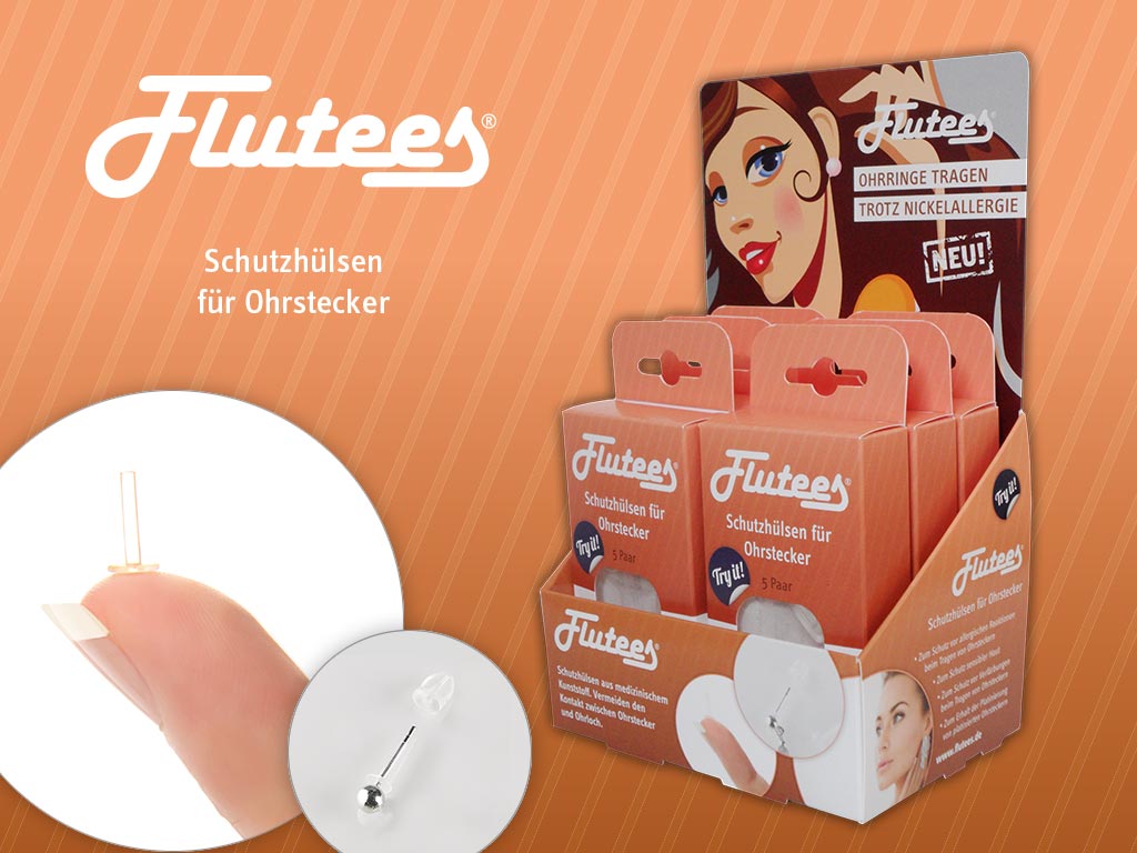 Flutees Schutzhülsen 6 Packung mit je 10 Hülsen im Display