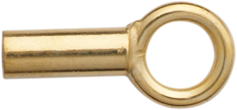 eindkapje voor nylon kettingen, goud 585/-gg binnen Ø 0,20mm