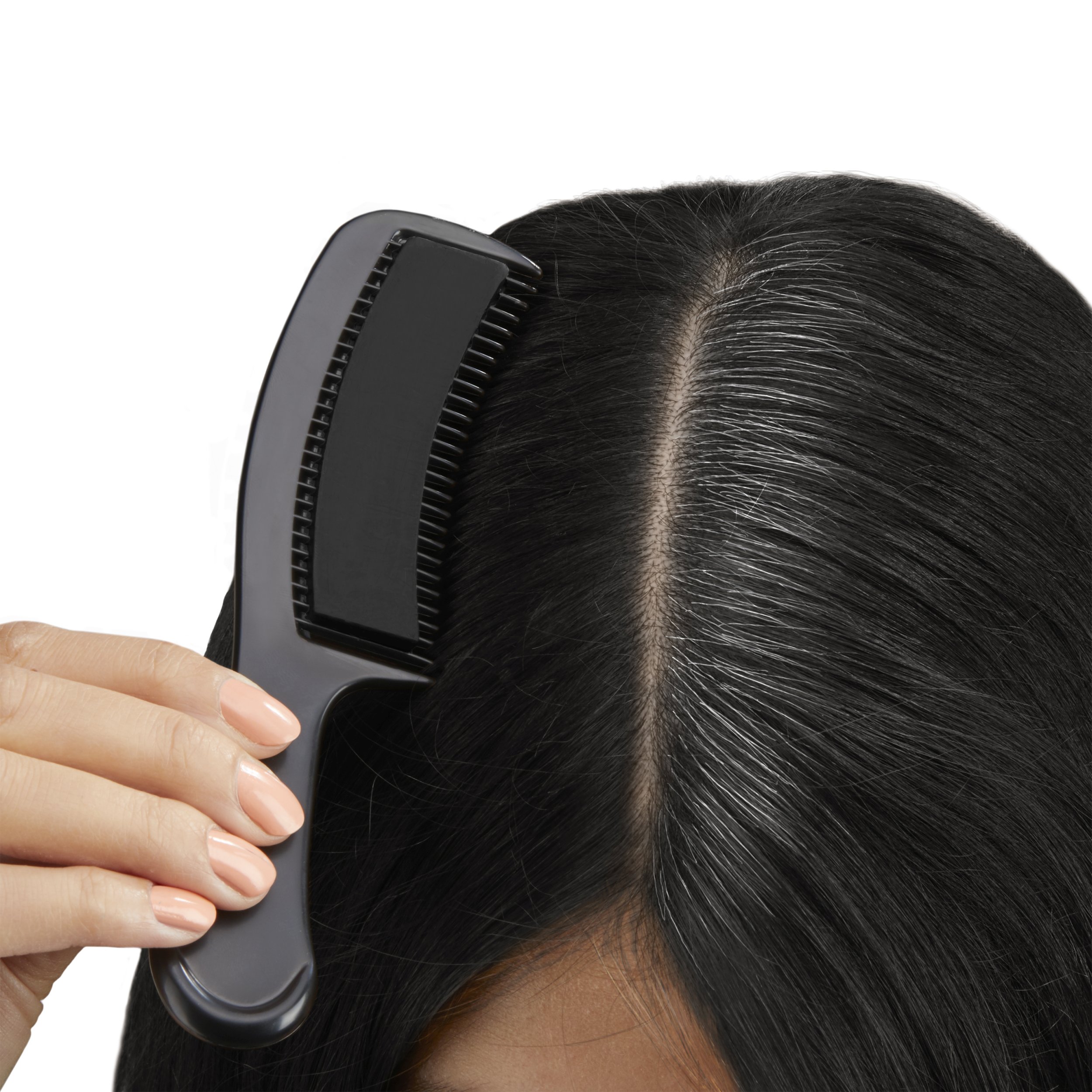 Black color comb - instantly covers gray hair