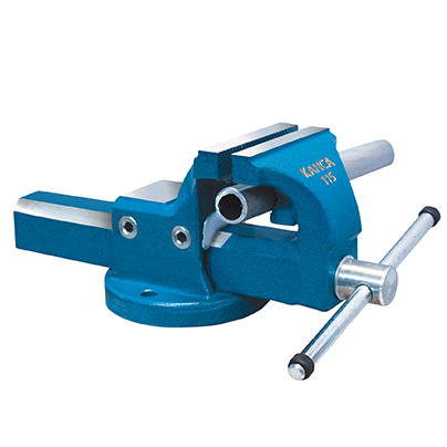 _ Bench vice Fortissimo Fix steel forged, 125mm jaw width