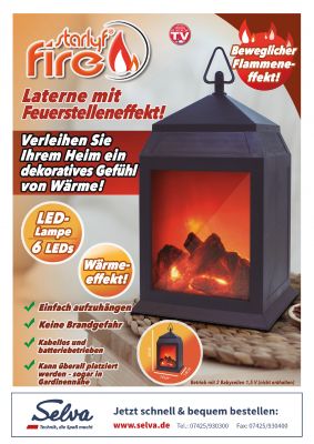 Elektrisches Kaminlicht - Batteriebetrieb