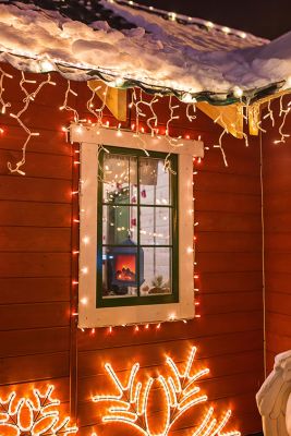 Elektrisches Kaminlicht - Batteriebetrieb